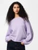 Pieces Strickpullover in Pastel Lilac