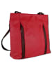 Toscanto Toscanto Schultertasche, Cityrucksack Leder rot, braun ca. 29cm
