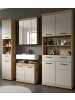 Inn.Furn Badmöbel-Set 4-teilig Sand Kashmir, Evoke Eiche, Badkombination 200 x 191 cm
