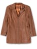 sheego Leder-Jacke in cognac