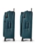 D&N Travel Line 9804 4 Rollen Trolley L 78 cm mit Dehnfalte in petrol
