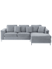 Beliani Ecksofa OSLO in Grau - (W) 270 x (H) 64 x (L) 151 cm