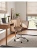 Beliani Bürostuhl TOTOWA in Beige/Braun/Silber - (W) 54 x (H) 77 x (L) 39 cm