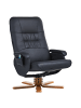 Beliani 2-tlg Fernsehsessel RELAXPRO in Schwarz/Braun