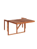 Beliani Klappbarer Tisch UDINE in Braun - (W) 69 x (H) 51 x (L) 70 cm