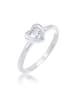 Elli Ring 925 Sterling Silber Herz in Silber