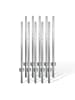 relaxdays 10 x Zaunpfosten in Silber - 90 cm