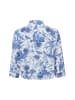 Marie Lund Bluse Liane in weiß blau - 0016