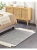 Beliani Kurzflor TATLISU in Grau/Weiß - (W) 80 x (H) 1 x (L) 150 cm