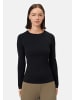 Les Lunes Langarmshirt SAAGE Warm Thermo Longsleeve in schwarz