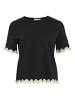 Vila T-Shirt VICalisa in schwarz sand - 0002