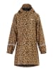 Schmuddelwedda Mädchen Regenmantel in Schwarz Beige Leo