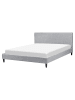 Beliani 3-tlg Doppelbett FITOU in Grau/Braun