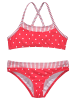 S. Oliver Bustier-Bikini in rot-weiß