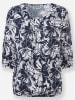 WITT WEIDEN Druckbluse in marine-ecru-bedruckt