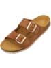 Palado Pantoletten Korfu Suede Premium Leather in Braun