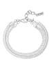 Yokoamii Schlangenarmband aus Metall-Legierung in silber