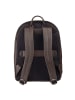DuDu Casablanca Daypack Leder 40 cm Laptopfach in coffee brown