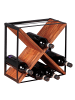 FineBuy Weinregal "SV42846" in Braun / Sheesham
