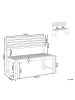 Beliani Gartenbank TREIA in Braun - (W) 110 x (H) 92 x (L) 40 cm