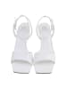 Ital-Design High-Heel Sandalette in Weiß