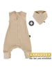 Alvi Sommer-Schlafsack mit Füßen Musselin in beige