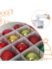 relaxdays Weihnachtskugel-Aufbewahrungsbox in Transparent/ Rot - (B)73 x (H)37 x (T)36 cm