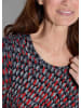 GOLDNER Kurzgröße:  Shirt Shirt in schwarz / grau / rot / gemustert