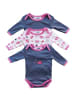 Schlummersack Baby-Bodys langarm 3er-Pack in Pink