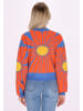 IZIA Damen Pullover in Orange Blau