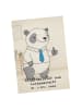 Mr. & Mrs. Panda Postkarte Bürgermeister Leidenschaft Design mit... in Weiß