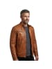 MADDOX Lederjacke Lammnappa in Cognac
