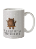 Mr. & Mrs. Panda Kaffeetasse Bär Schaukel mit Spruch in Grau Pastell