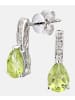 Diamant L'éternel Ohrhänger aus 375 Weißgold mit Diamant mit Peridot