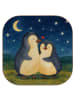 Mr. & Mrs. Panda Bierdeckel Pinguine Einschlafen Design ohne Spruch in Weiß