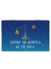 Mr. & Mrs. Panda Geschenkdose Sternzeichen Waage mit Spruch in Sternenhimmel Blau
