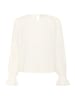Kaffe Langarm-Bluse KAclaris Regular fit in Chalk
