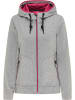 myMO ATHLSR Funktionsjacke in Grau Melange Dunkelpink