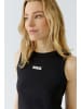 Oui Tank Top aus Baumwoll-Modalmischung mit Rundhals in Black