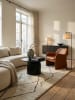 KADIMA DESIGN Couchtisch 60x60x40 cm Mango Massivholz Sofatisch Rund