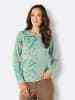 creation L Wollpullover in salbei-sesam-bedruckt