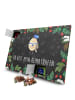 Mr. & Mrs. Panda Adventskalender Eule Matrose mit Spruch in Kreidetafel