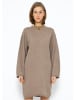 SASSYCLASSY Ultra Oversize Strickkleid in Taupe