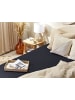 Beliani Bettlaken JANBU in Schwarz - (W) 90 x (H) 30 x (L) 200 cm
