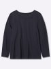 sheego Langarm-Shirt in tiefblau