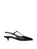 Miu Miu Schwarz Leder Mittel Absatz Pumps