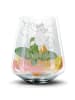 Mr. & Mrs. Panda Blümchentail Glas Einhorn Happy mit Spruch in Transparent