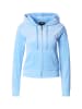 Juicy Couture Juicy Couture Damen Juicy Couture ZIP THROUGH HOODIE WITH ZIP PULL & JC in alaskan blue