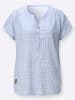 WITT WEIDEN Druck-Bluse in bleu-ecru-gemustert