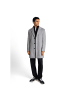 TOM TAILOR Denim Mantel in light grey melange twill